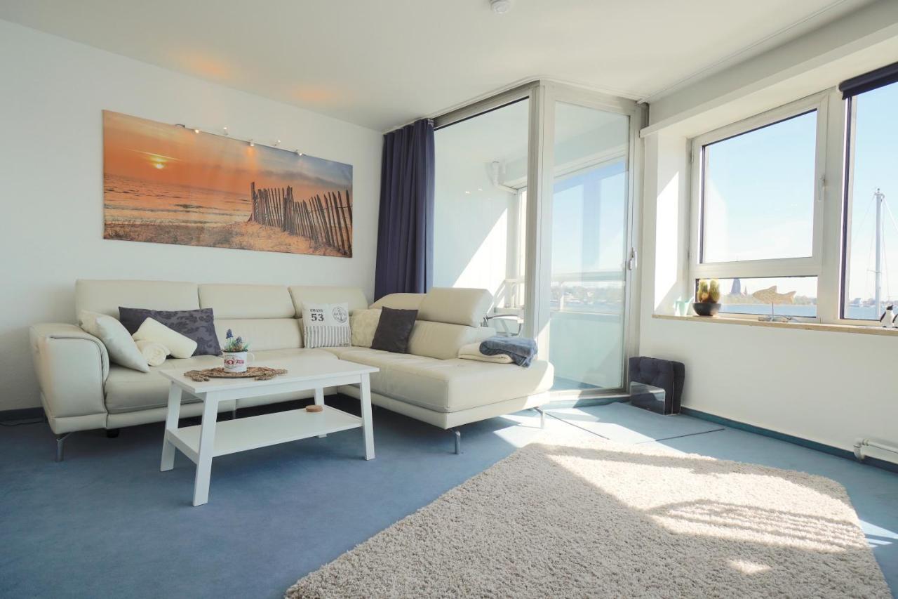 Ferienwohnung Schleiloge Mit Panoramablick Auf Die Schlei シュレースヴィヒ エクステリア 写真